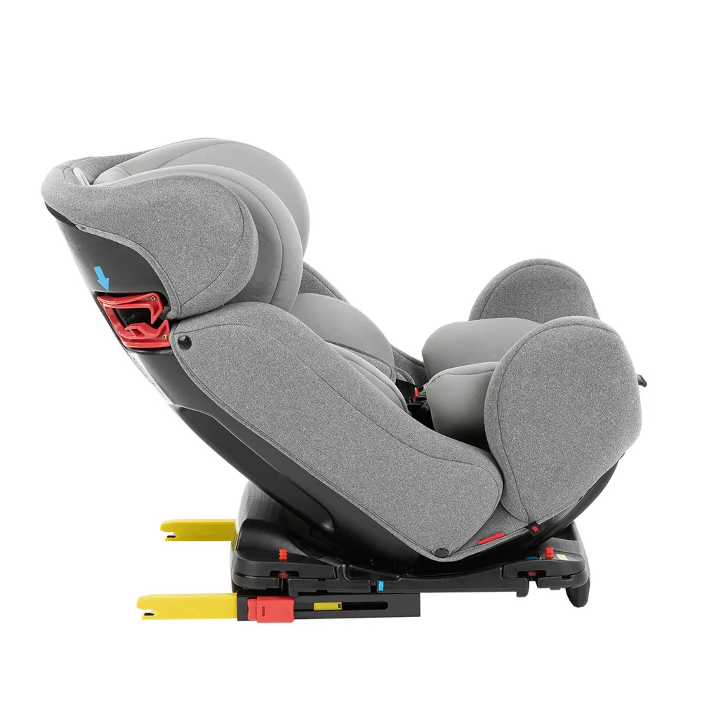 Scaun auto 3-în-1 Kikka Boo 4 Safe ISOFIX, Grupa 0+/1/2/3 (0-36 kg), Gri