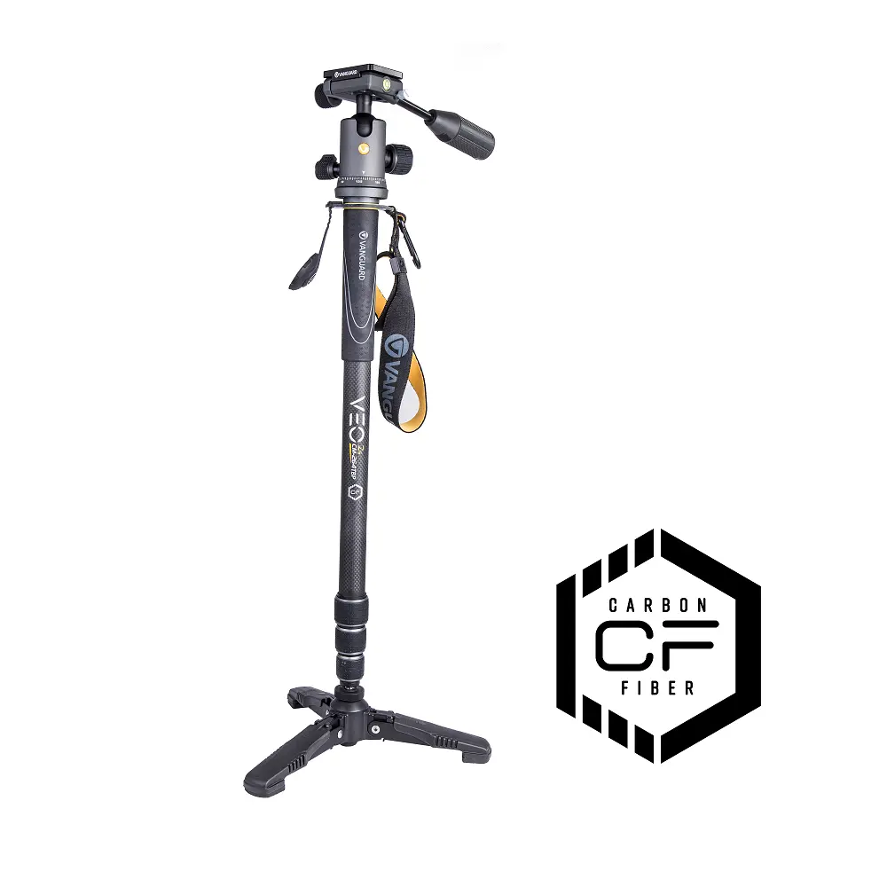 Monopod Vanguard VEO 2S CM-264TBP, Cap video/Cap trepied de minge, Negru