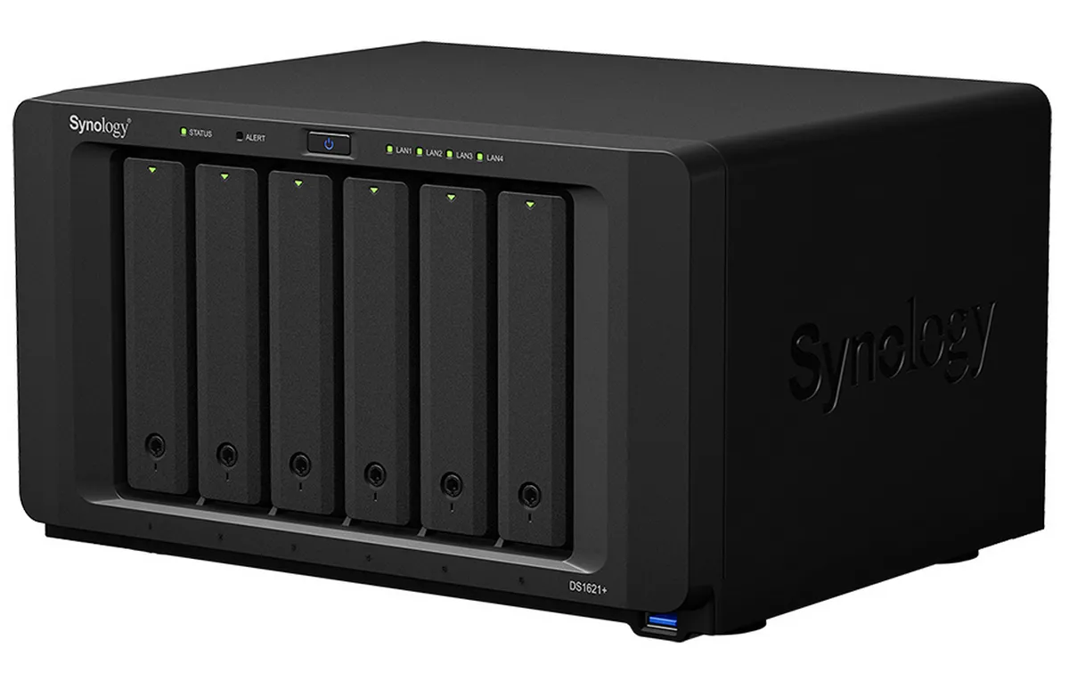 Сетевое хранилище SYNOLOGY DS1621+, Чёрный