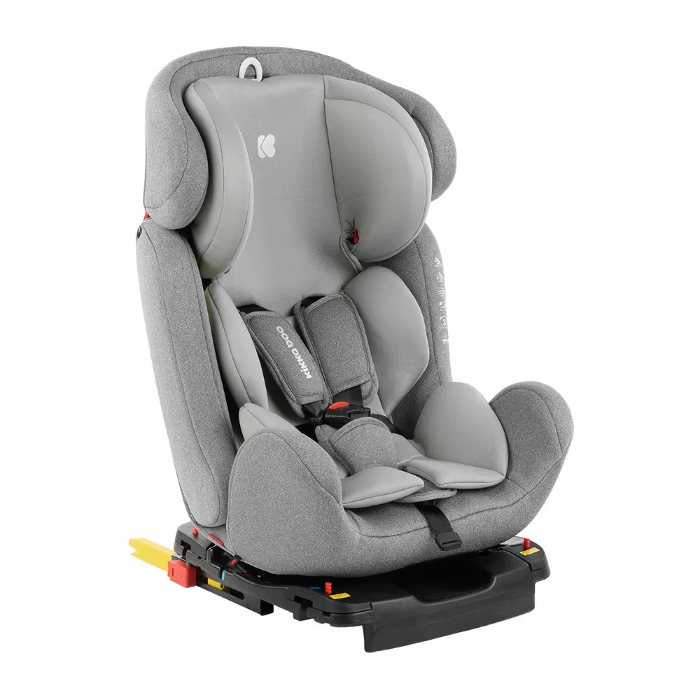 Scaun auto 3-în-1 Kikka Boo 4 Safe ISOFIX, Grupa 0+/1/2/3 (0-36 kg), Gri