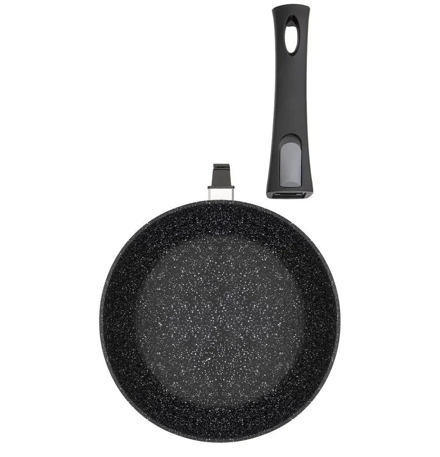 Сковорода RESTO 93012, 24cm, Чёрный