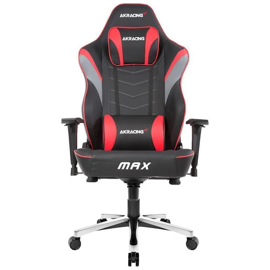 Scaun Gaming AKRacing MASTERS Max, PU piele, Roșu