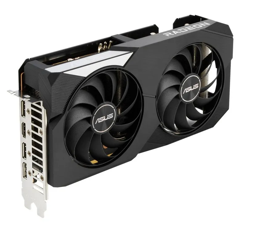 Видеокарта ASUS DUAL-RX6600XT-O8G,  8GB GDDR6 128бит