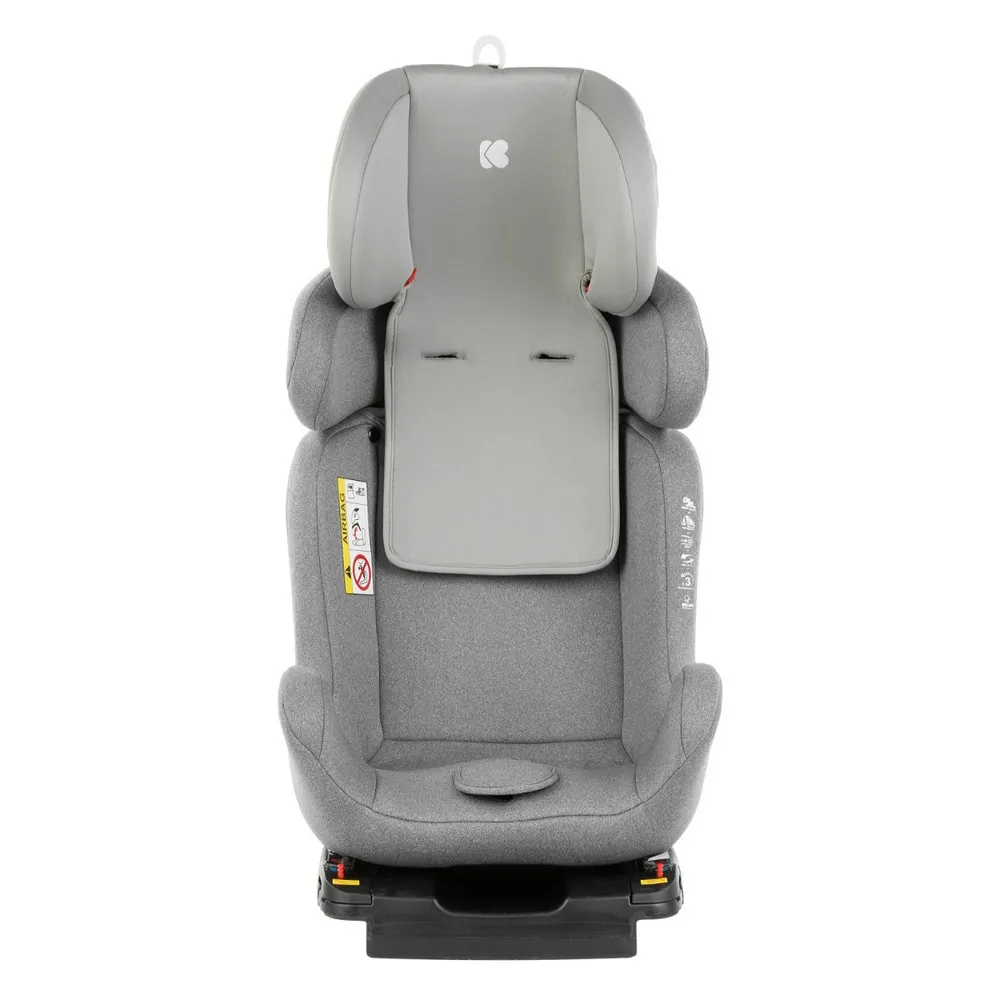 Scaun auto 3-în-1 Kikka Boo 4 Safe ISOFIX, Grupa 0+/1/2/3 (0-36 kg), Gri