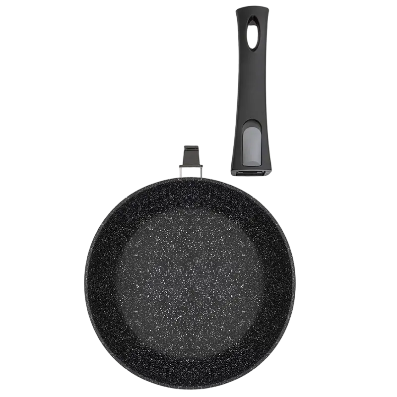 Сковорода RESTO 93012, 24cm, Чёрный