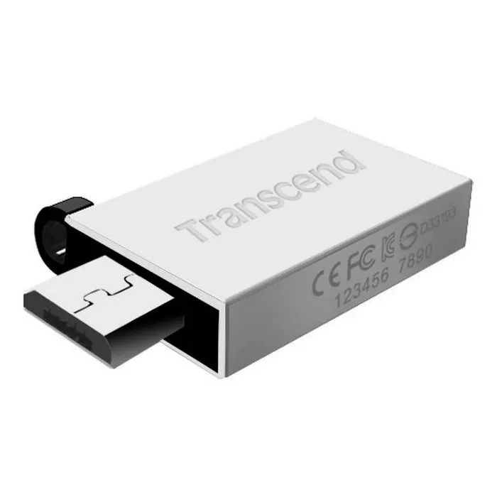 USB Flash накопитель Transcend JetFlash 380, 32Гб, Серебристый