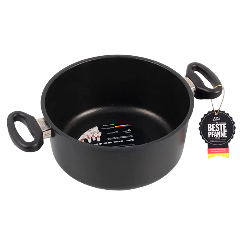 Сотейник AMT Gastroguss AMT-1024-EZ500-L, 3л, 24см, Чёрный
