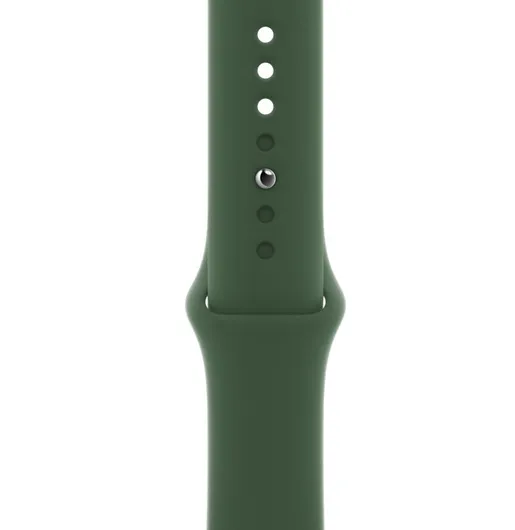 Ceas inteligent Apple Watch Series 7 GPS, 41mm, Carcasă din aluminiu cu bandă Sport Clover Verde