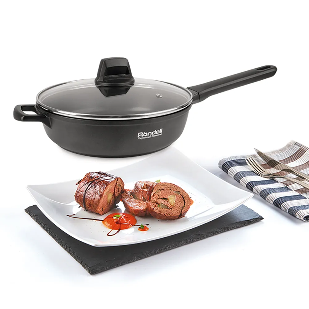 Сковорода Rondell RDA-1200, 24см, Чёрный