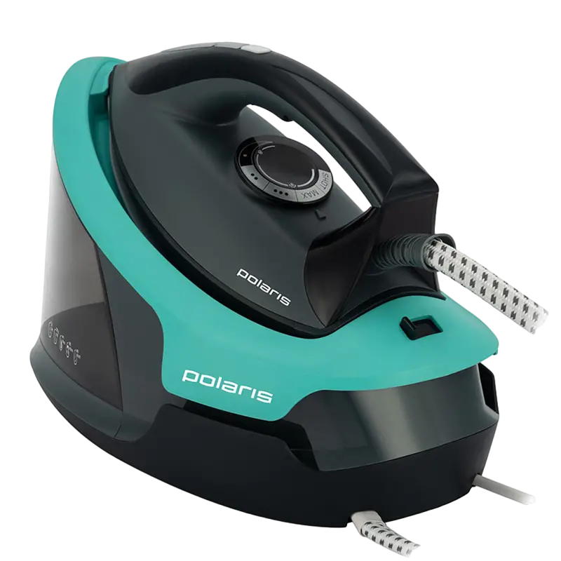 Fier de călcat cu generator de abur Polaris PSS7700K, 2800W, Turcoaz | Negru