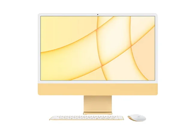 Computer All-in-One Apple iMac A2438, M1 with 8-core CPU and 8-core GPU, 16GB/512GB, macOS Big Sur, Galben