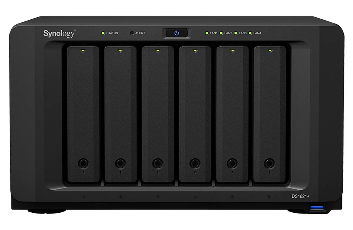 Сетевое хранилище SYNOLOGY DS1621+, Чёрный