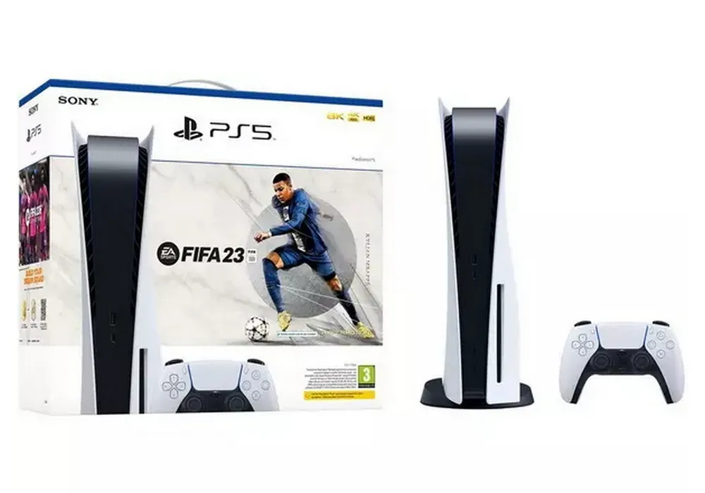 Consolă de jocuri SONY PlayStation 5, Alb, "Fifa 23" (Voucher)