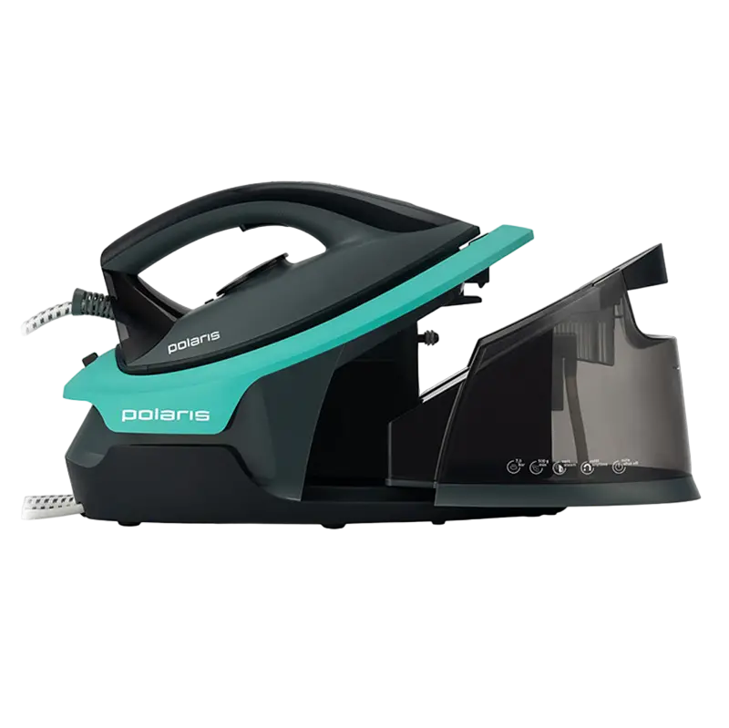 Fier de călcat cu generator de abur Polaris PSS7700K, 2800W, Turcoaz | Negru