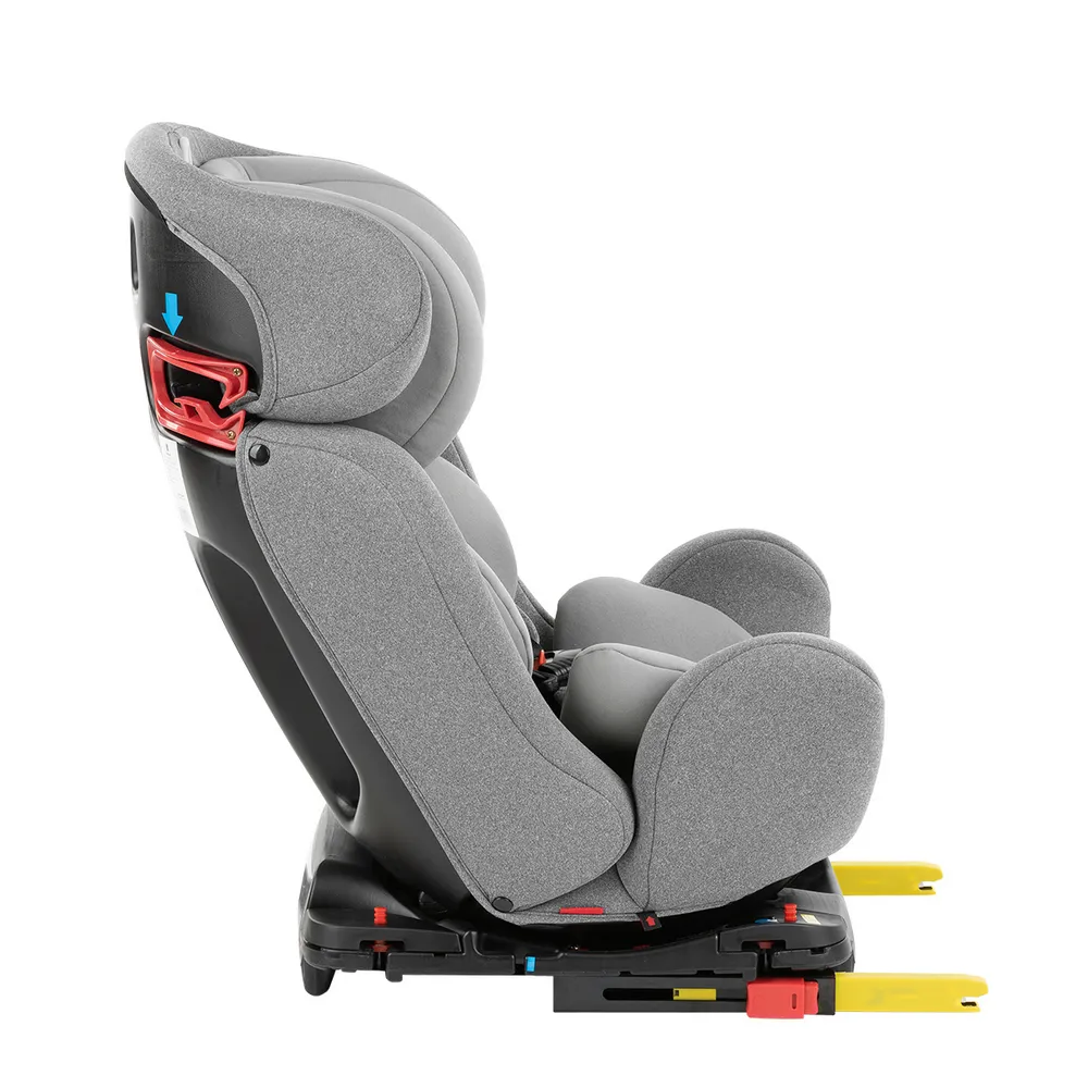 Scaun auto 3-în-1 Kikka Boo 4 Safe ISOFIX, Grupa 0+/1/2/3 (0-36 kg), Gri