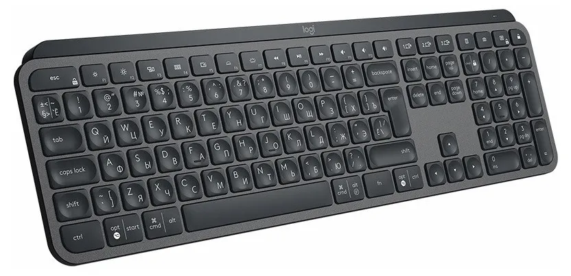 Wireless Keyboard Logitech MX Keys, Premium typing, Metal plate, Backlight, Bluetooth/2.4Gh, Rechar.