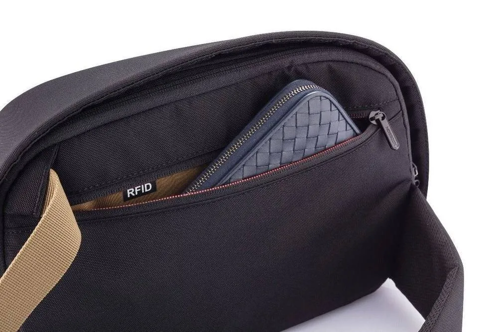 Geantă de umăr Bobby Sling, 9,7", Poliester, Negru