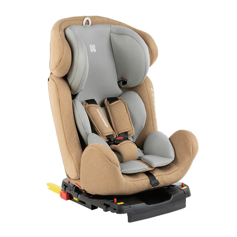 Scaun auto Kikka Boo 4 Safe ISOFIX, Grupa 0+/1/2/3 (0-36 kg), Bej