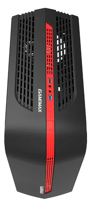 Carcasă PC Gamemax Centauri, Midi-Tower, ATX, Negru/Rosu