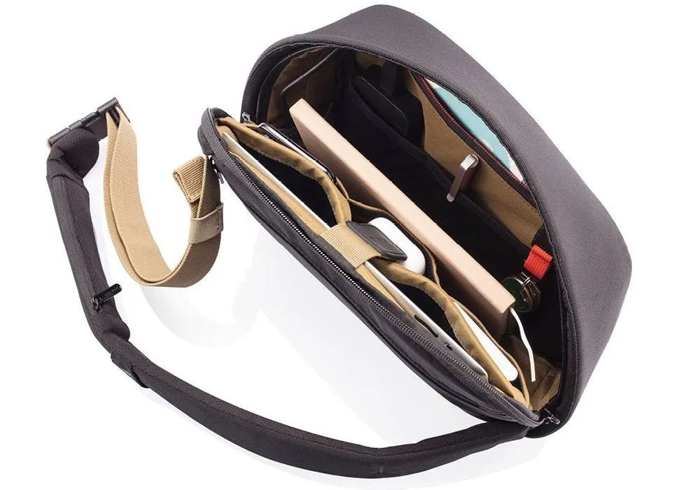 Geantă de umăr Bobby Sling, 9,7", Poliester, Negru