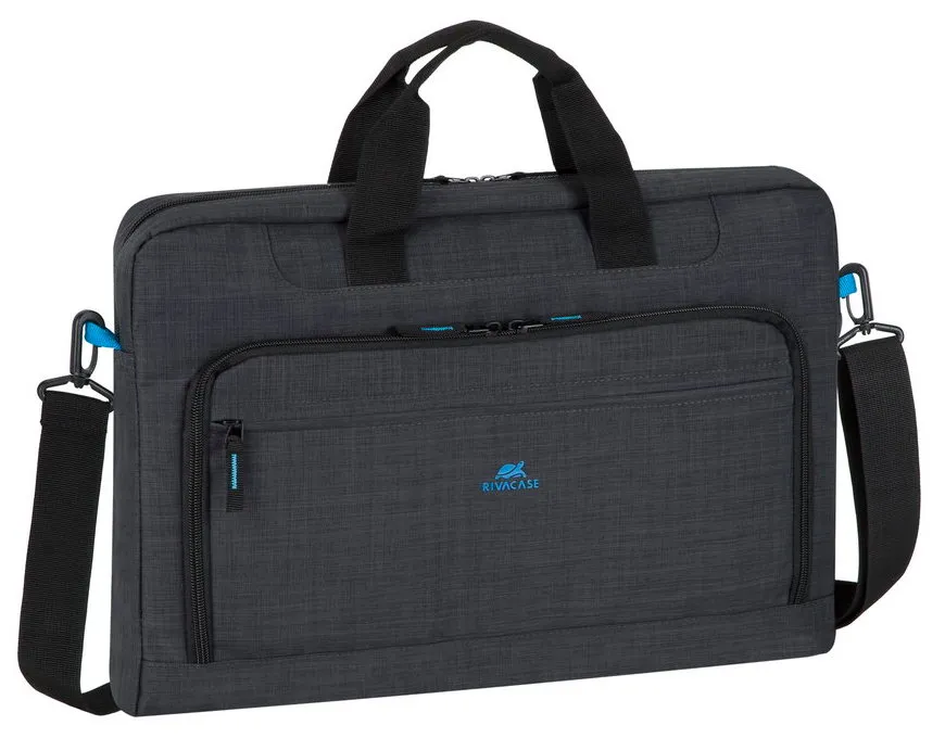 Geantă pentru Laptop RivaCase Regent, 17.3", Poliester, Negru