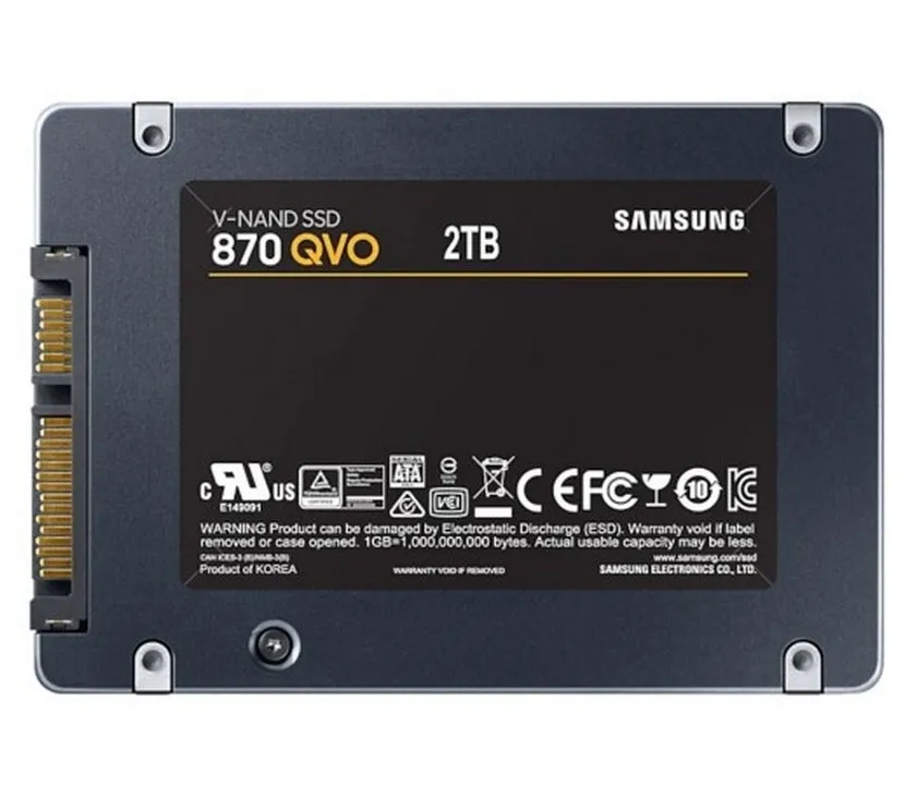 Накопитель SSD Samsung 870 QVO  MZ-77Q2T0, 2000Гб, MZ-77Q2T0BW
