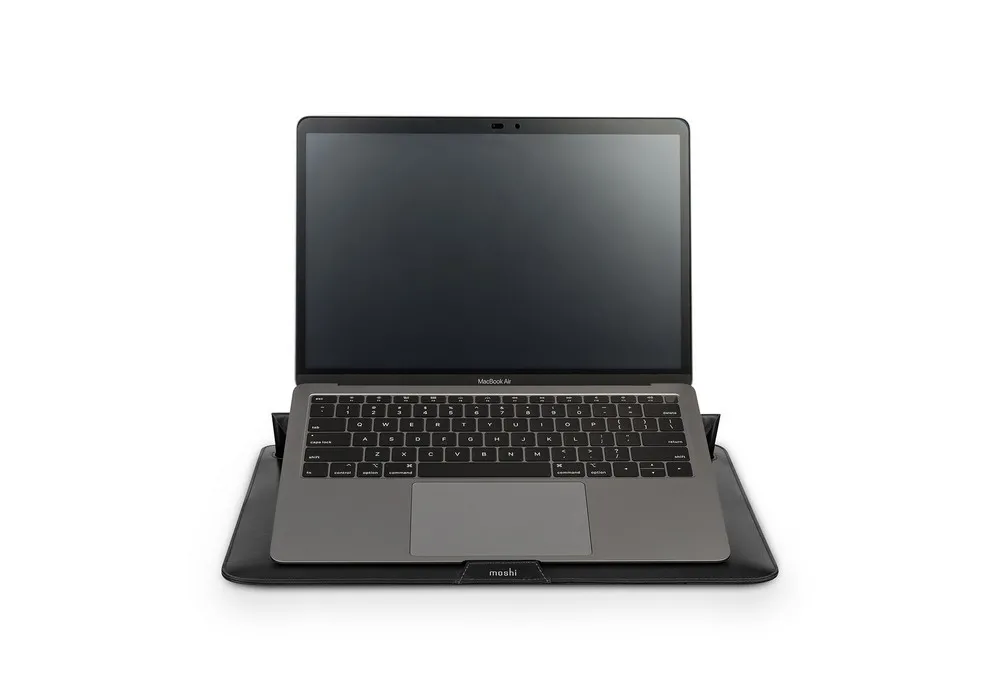 Husă universală pentru Laptop Moshi Muse 3-in-1 Slim Laptop Sleeve, 13", Microfibră, Negru