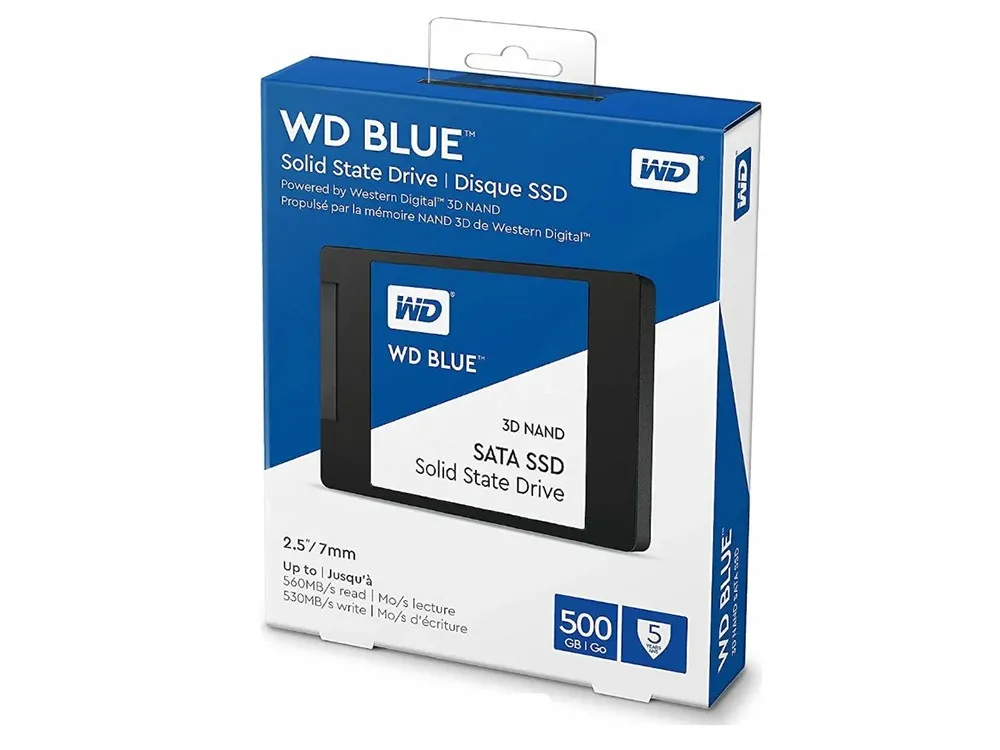 Накопитель SSD Western Digital WD Blue, 500Гб, WDS500G2B0A