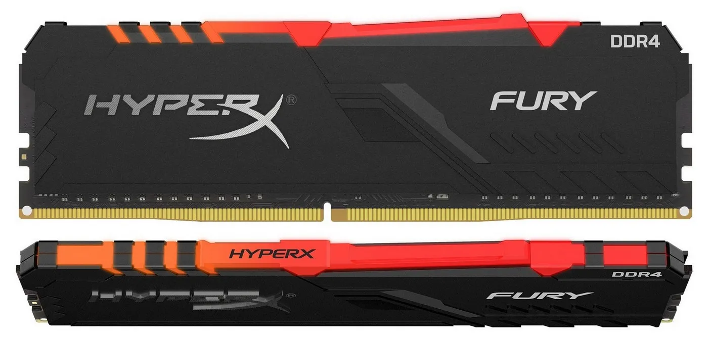 Оперативная память Kingston HyperX FURY RGB, DDR4 SDRAM, 3000 MГц, 16Гб, HX430C15FB3A/16