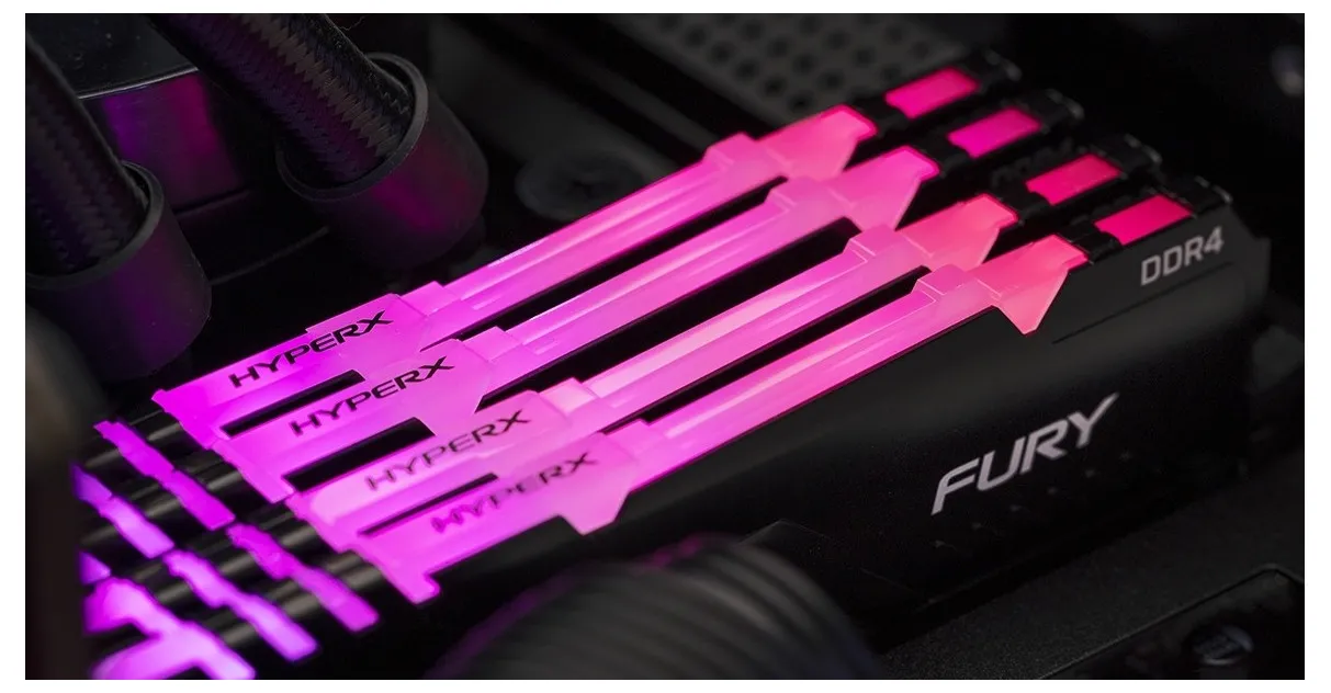 Оперативная память Kingston HyperX FURY RGB, DDR4 SDRAM, 3000 MГц, 16Гб, HX430C15FB3A/16