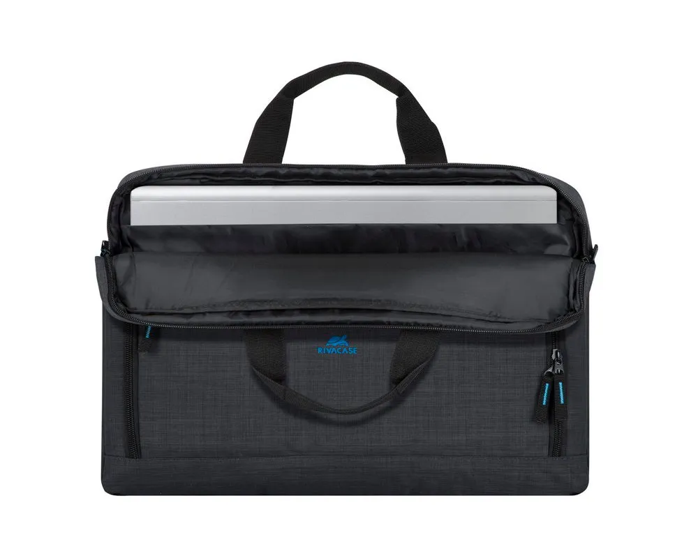 Geantă pentru Laptop RivaCase Regent, 17.3", Poliester, Negru