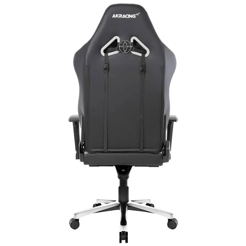 Scaun Gaming AKRacing MASTERS Max, PU piele, Alb