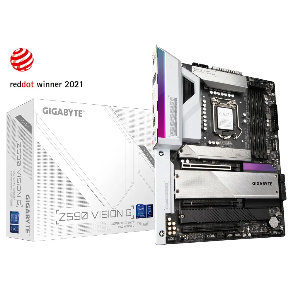Материнская плата Gigabyte Z590 VISION G, LGA1200, Intel Z590, ATX