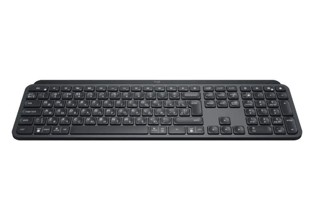 Wireless Keyboard Logitech MX Keys, Premium typing, Metal plate, Backlight, Bluetooth/2.4Gh, Rechar.