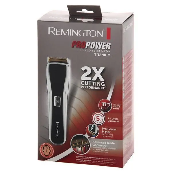 Машинка для стрижки Remington Pro Power Titanium HC7130, Чёрный | Серебристый