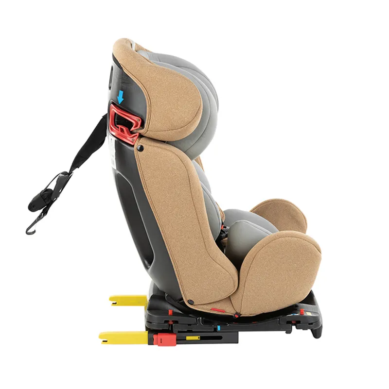 Scaun auto Kikka Boo 4 Safe ISOFIX, Grupa 0+/1/2/3 (0-36 kg), Bej