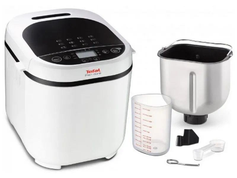Mașină de pâine Tefal Pain Dore, Alb