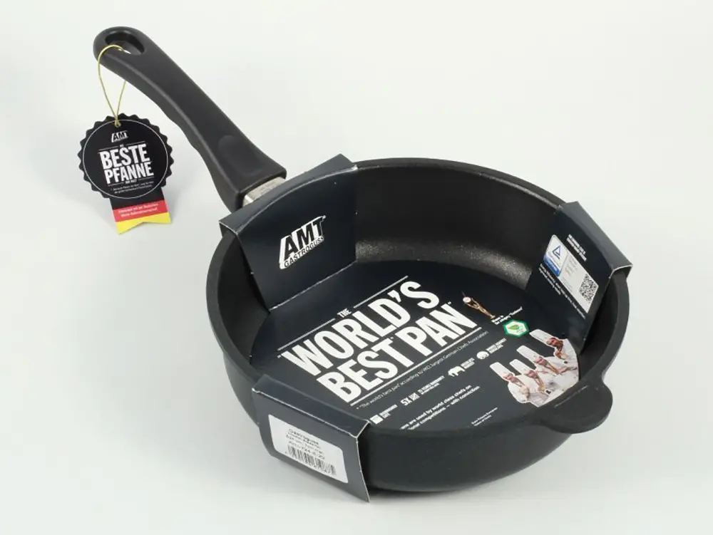 Сковорода AMT Gastroguss AMT-724-E , 2,6л, 24см, Чёрный