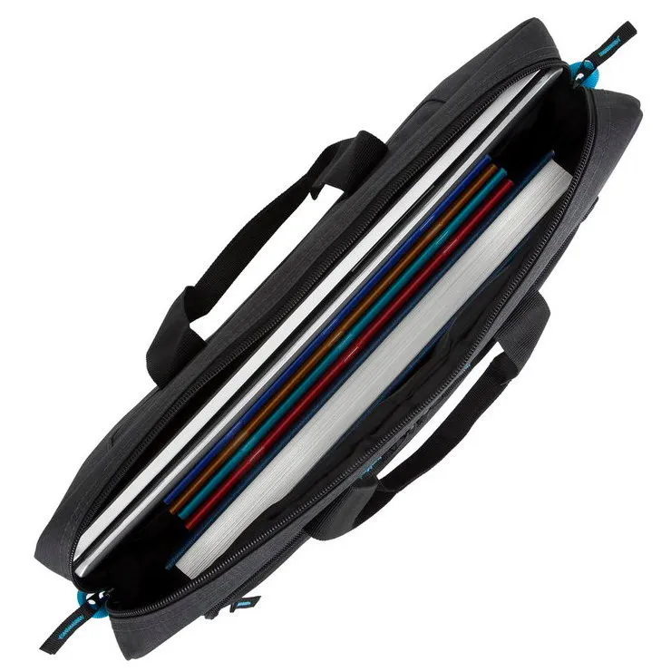 Geantă pentru Laptop RivaCase Regent, 17.3", Poliester, Negru
