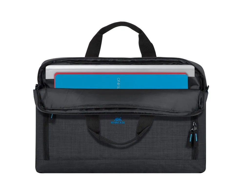 Geantă pentru Laptop RivaCase Regent, 17.3", Poliester, Negru