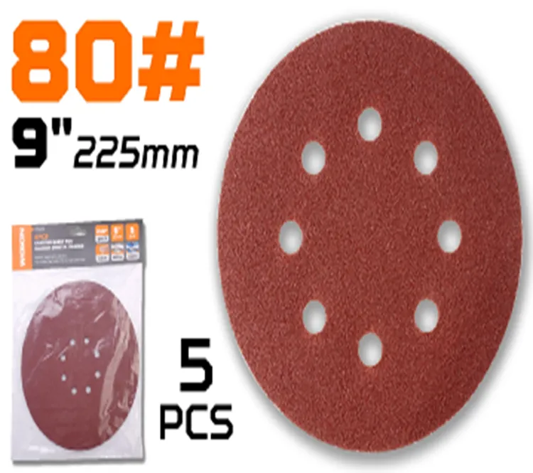 Бумага наждачная с отверстиями WOKIN 225 мм P80