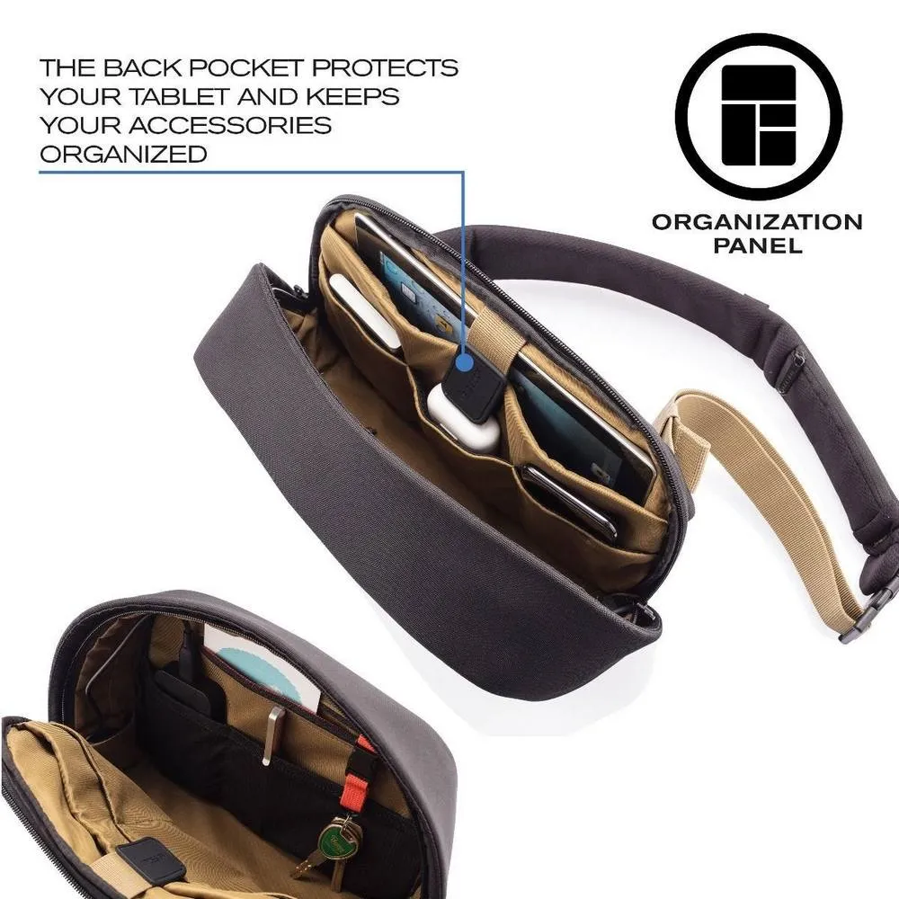 Geantă de umăr Bobby Sling, 9,7", Poliester, Negru