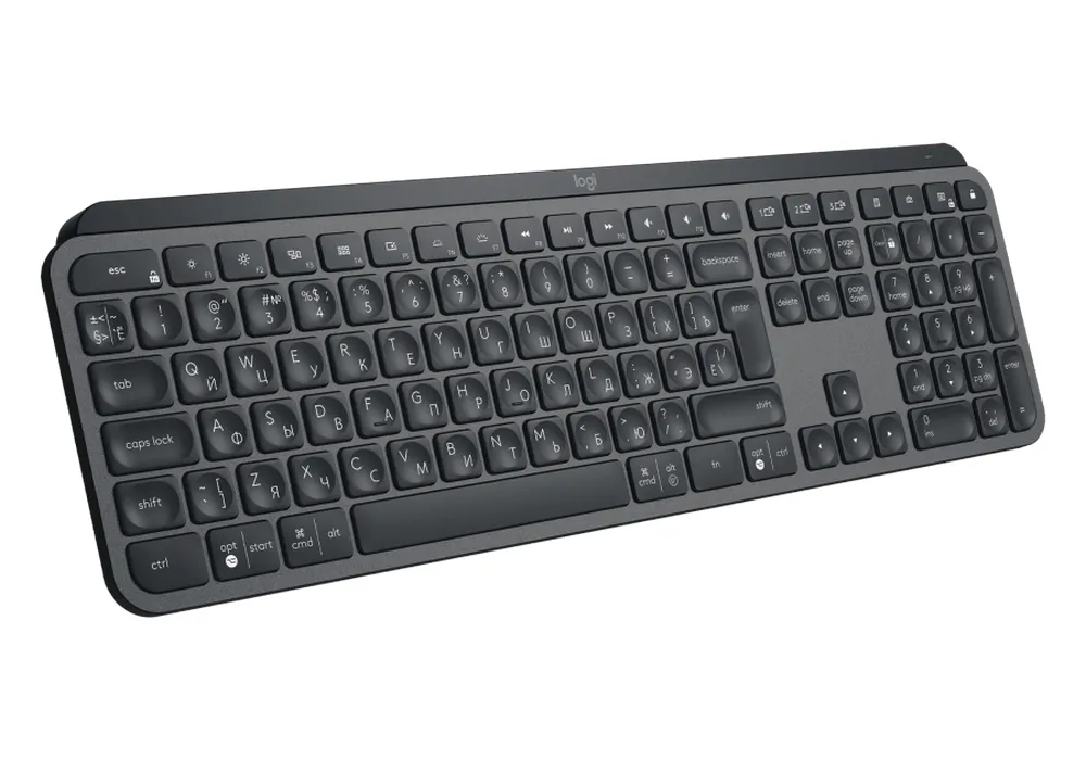 Wireless Keyboard Logitech MX Keys, Premium typing, Metal plate, Backlight, Bluetooth/2.4Gh, Rechar.