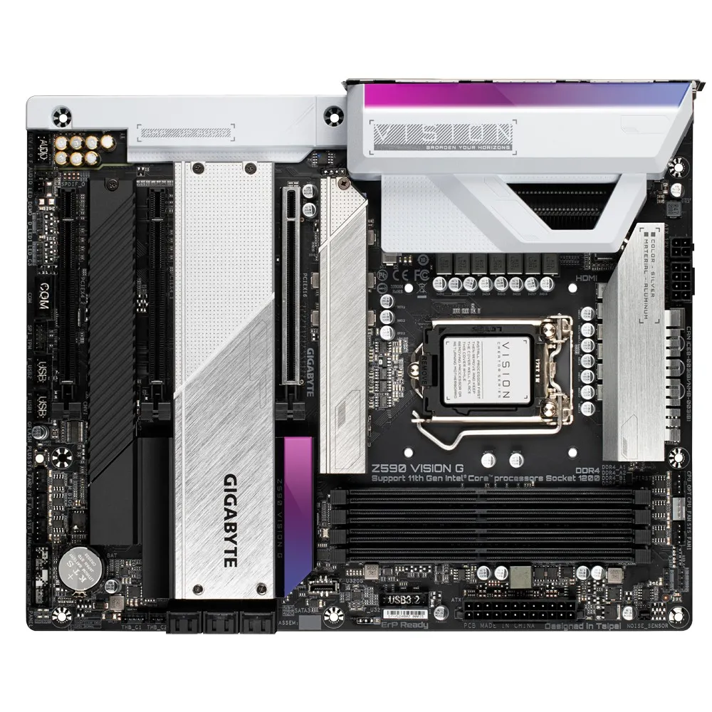 Материнская плата Gigabyte Z590 VISION G, LGA1200, Intel Z590, ATX