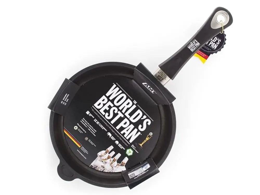 Сковорода AMT Gastroguss AMT-724-E , 2,6л, 24см, Чёрный