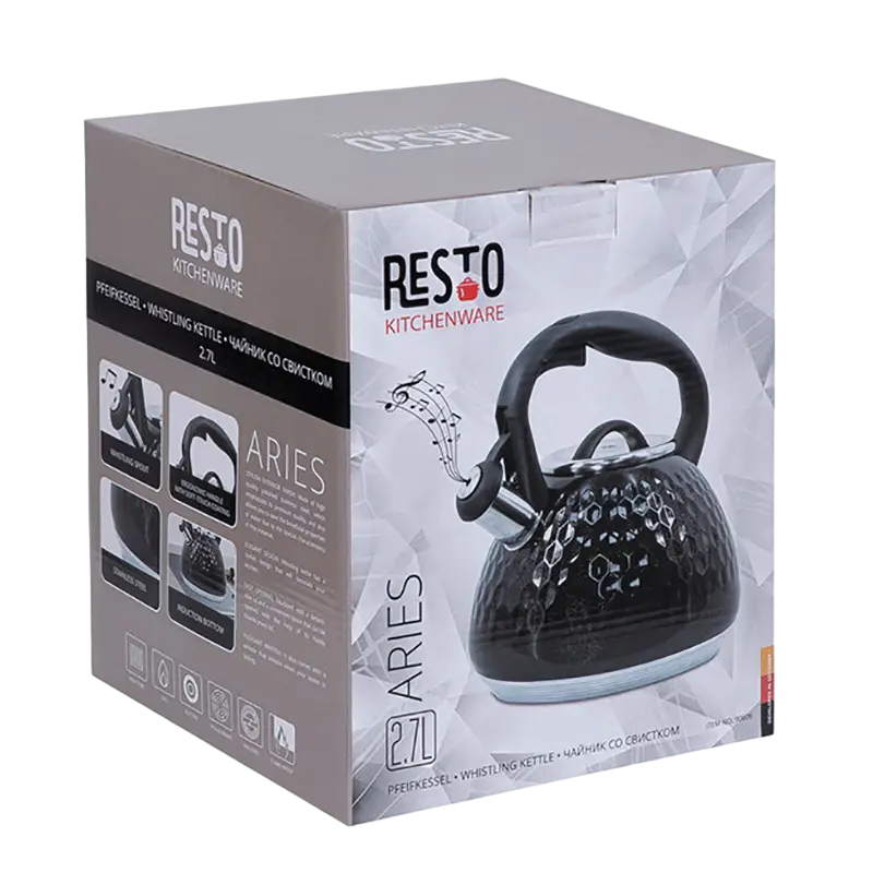 Ceainic RESTO 90606, 2,7L, Negru