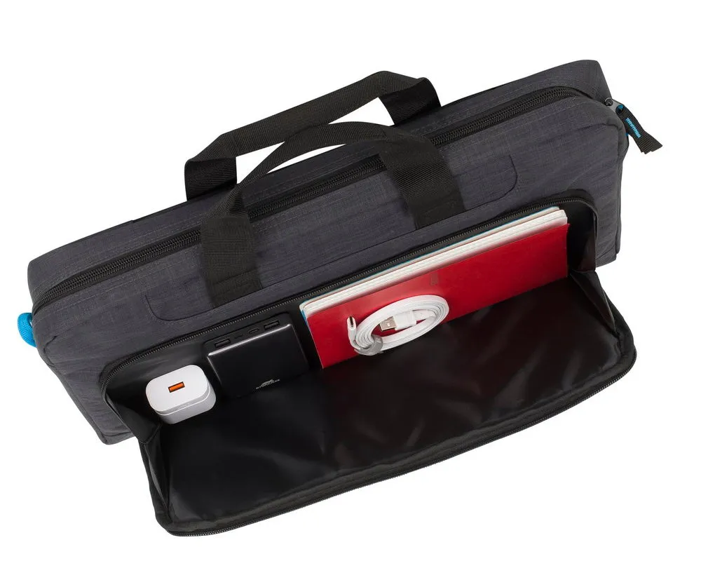 Geantă pentru Laptop RivaCase Regent, 17.3", Poliester, Negru