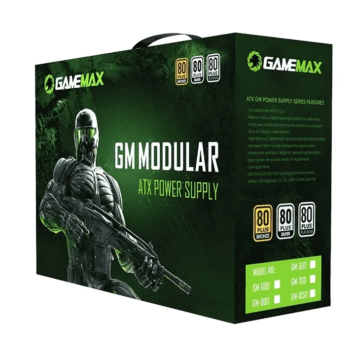 Sursă Alimentare PC Gamemax GM-1050, 1050W, ATX, Semi-modular