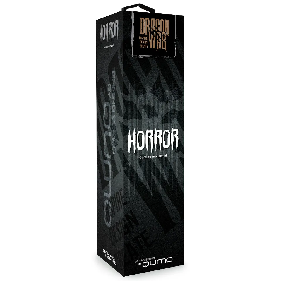 Mouse Pad pentru jocuri QUMO Horror, Small, Negru