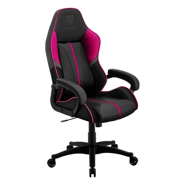 Scaun Gaming ThunderX3 BC1, PU Piele, Gri/Roz